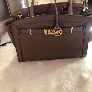 Authentic Michael Kors Taupe Satchel